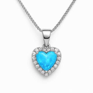 Pendant displayed on sterling silver chain