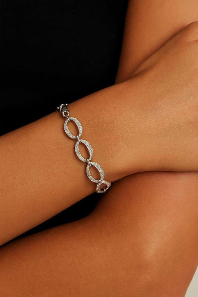 Brilliant Spark silver bracelet