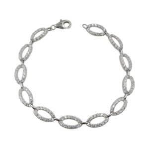 Sparkling cubic zirconia detail with gift box