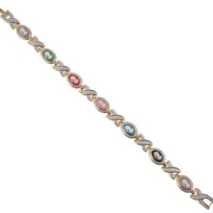 Elegant Crystal Magnetic Bracelet for Ladies