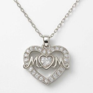 Mum Heart Pendant Necklace in Gift Box