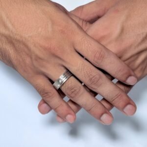 Shadow Arc Men’s Ring Front View