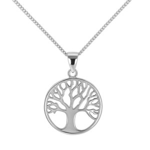 Enchanted Tree of Life Pendant full view in sterling silver